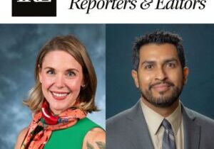 two photos side by side, of, left, Lauren Grandestaff and of, right, Francisco Vara-Orta